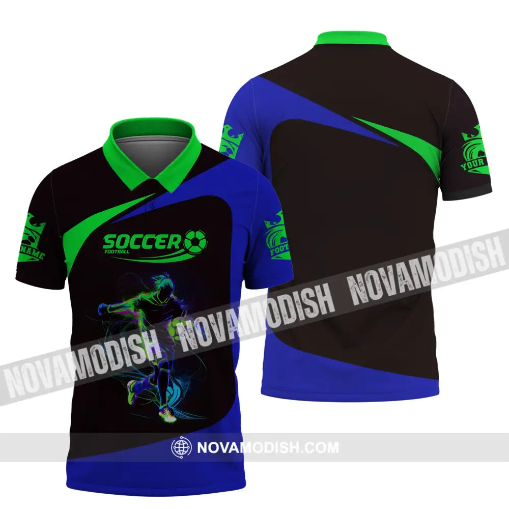 Man Shirt Custom Name And Number Soccer Gift For Lover Polo / S T-Shirt