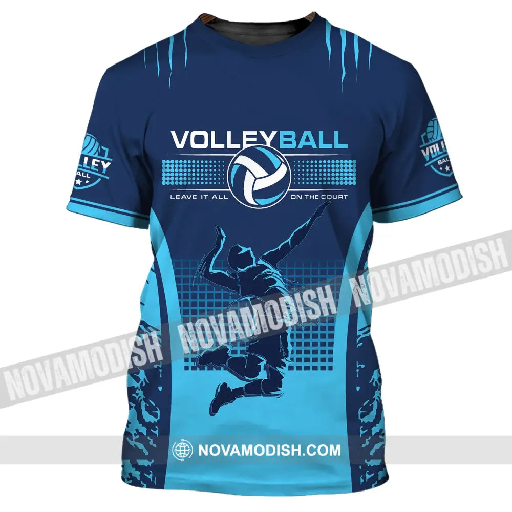 Man Shirt Custom Name And Number Volleyball T-Shirt Gift For Volleybal Player