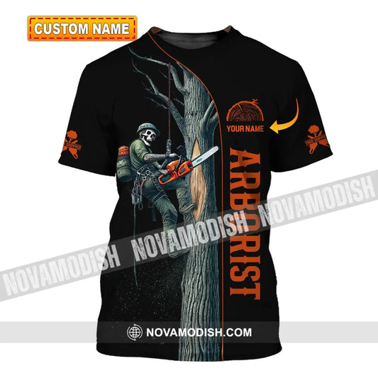 Man Shirt Custom Name Arborist T-Shirt Hoodie Long Sleeve T-Shirt