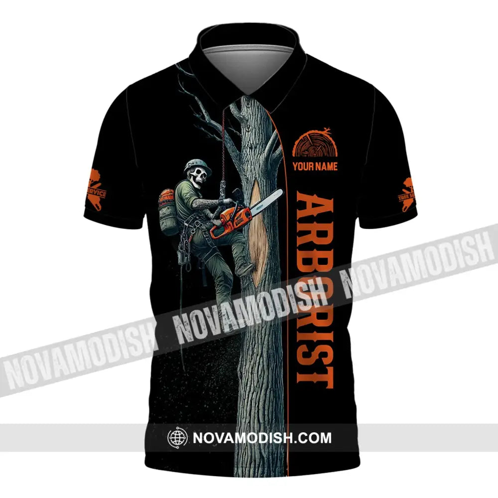 Man Shirt Custom Name Arborist T-Shirt Hoodie Long Sleeve Polo / S T-Shirt