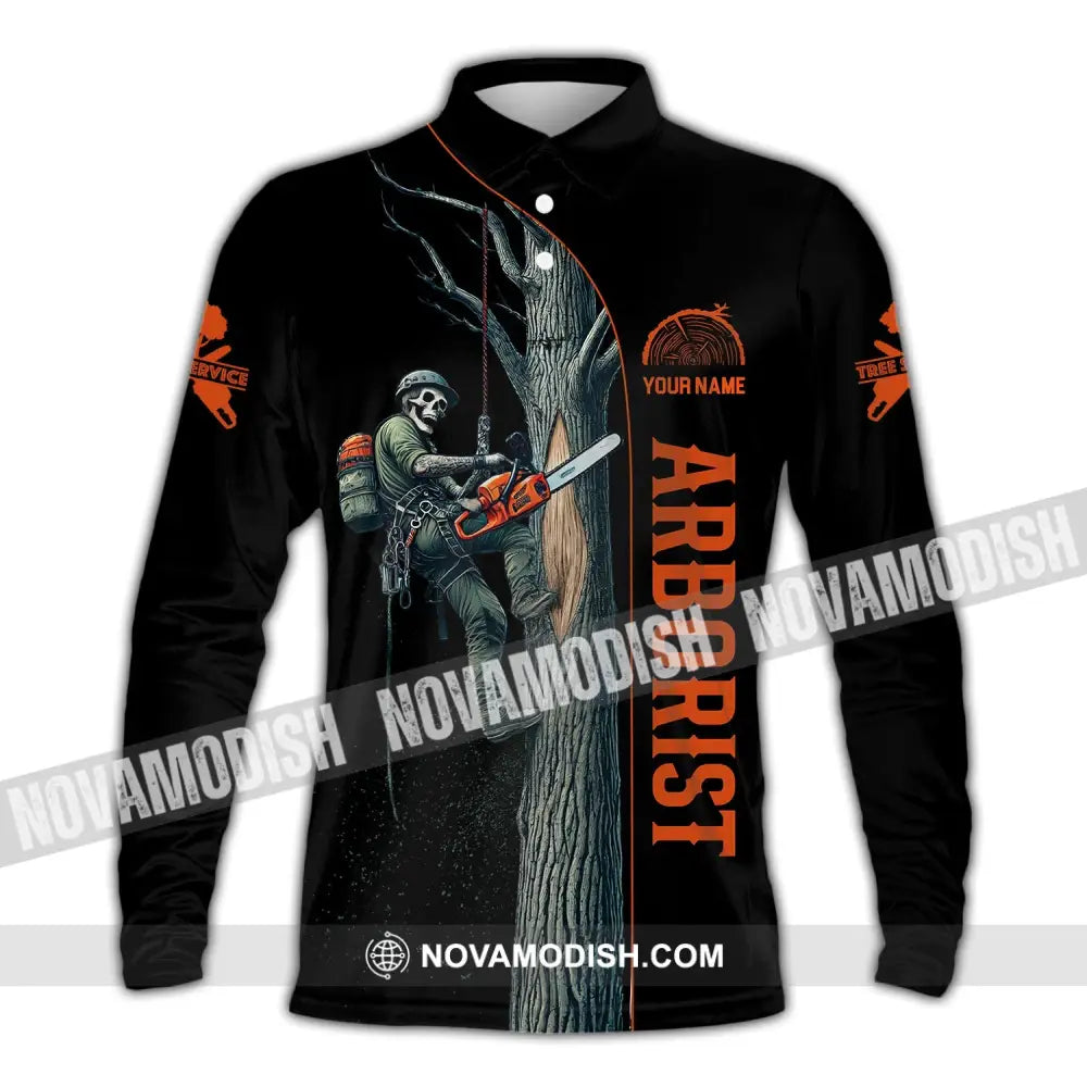 Man Shirt Custom Name Arborist T-Shirt Hoodie Long Sleeve Polo / S T-Shirt