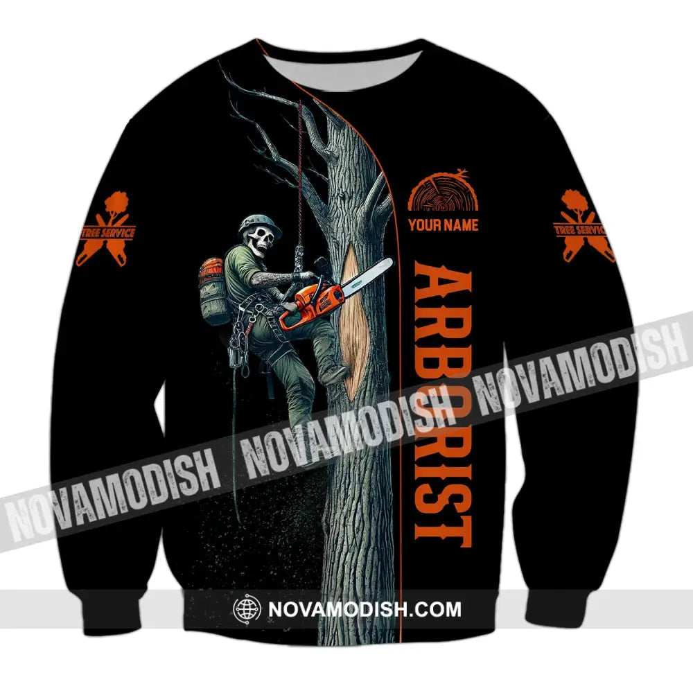 Man Shirt Custom Name Arborist T-Shirt Hoodie Long Sleeve / S T-Shirt