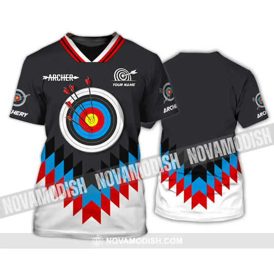 Man Shirt Custom Name Archery T-Shirt Archer Hoodie Long Sleeve Gift For Lovers / S T-Shirt