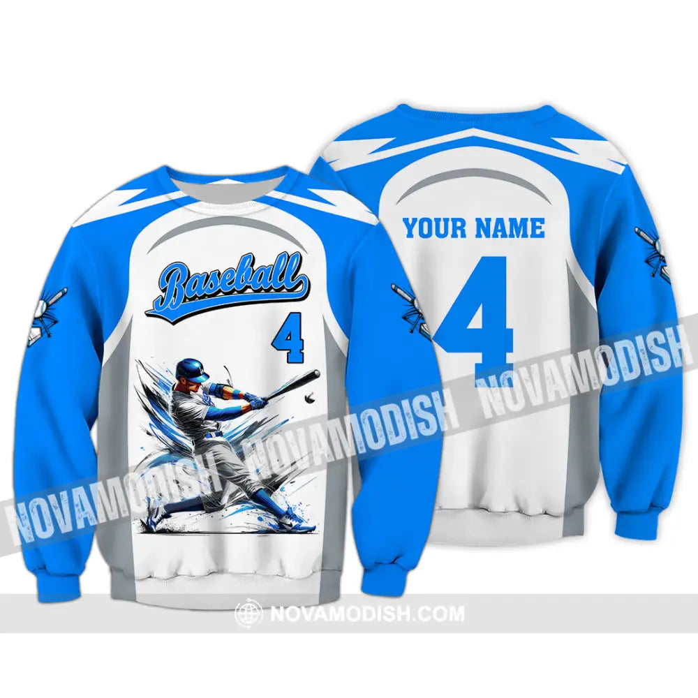 Man Shirt Custom Name Baseball Club Hoodie Polo Long Sleeve Gift For Players / S T-Shirt