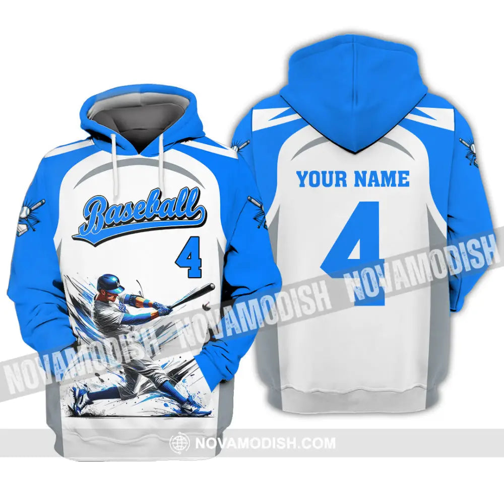 Man Shirt Custom Name Baseball Club Hoodie Polo Long Sleeve Gift For Players / S T-Shirt