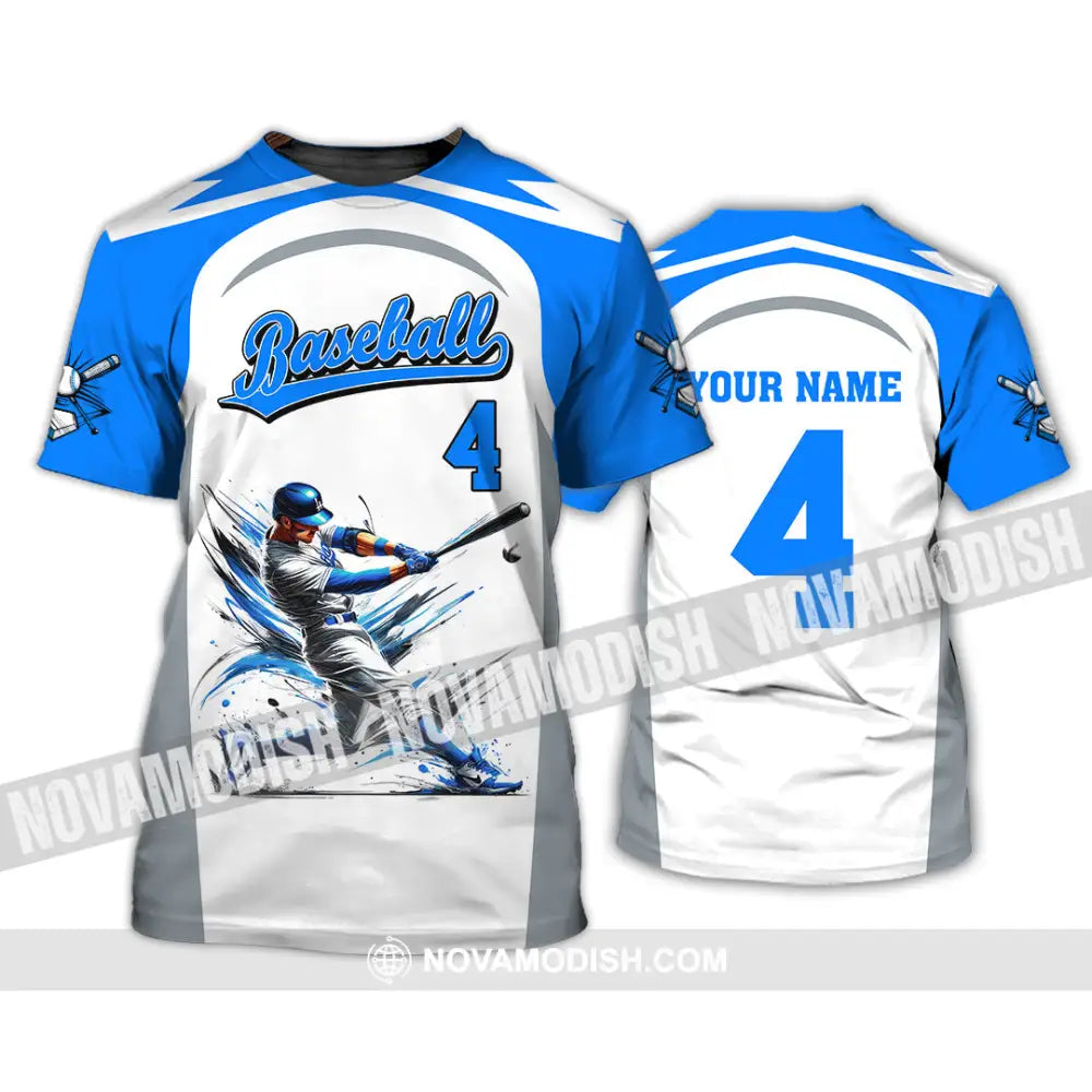 Man Shirt Custom Name Baseball Club Hoodie Polo Long Sleeve Gift For Players T-Shirt / S T-Shirt