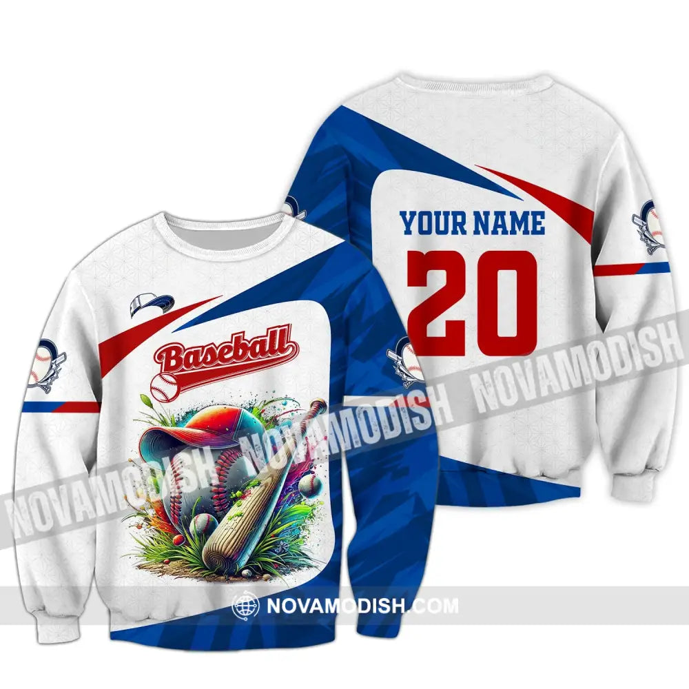 Man Shirt Custom Name Baseball Team T-Shirt Hoodie Long Sleeve Lover Apparel / S T-Shirt