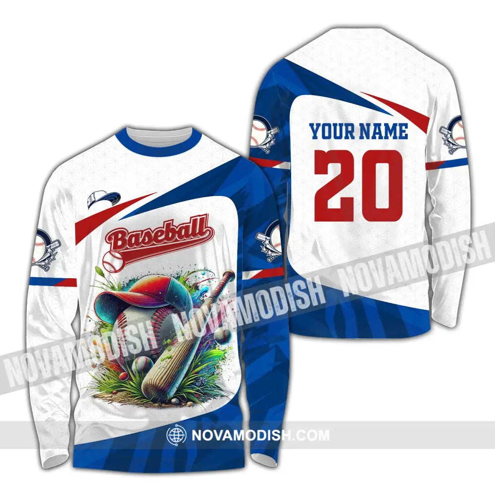 Man Shirt Custom Name Baseball Team T-Shirt Hoodie Long Sleeve Lover Apparel / S T-Shirt