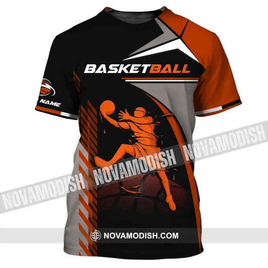 Man Shirt Custom Name Basketball T-Shirt Gift For Player / S