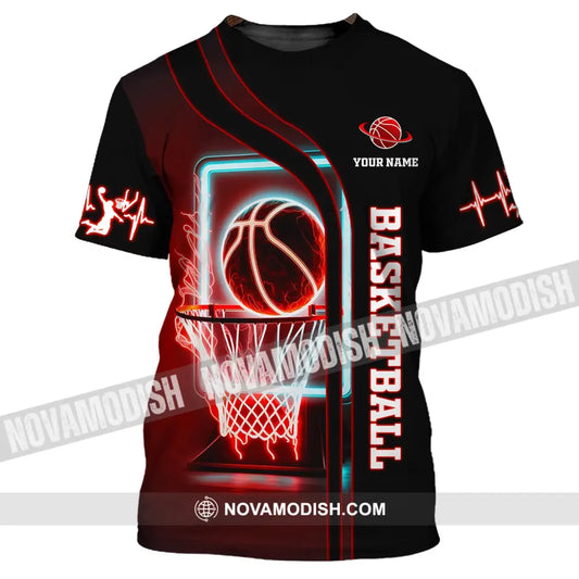 Man Shirt Custom Name Basketball T-Shirt Hoodie Gift For Player / S