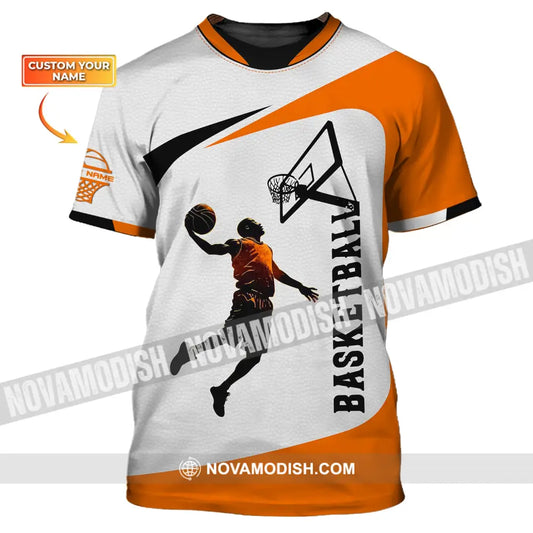 Man Shirt Custom Name Basketball T-Shirt Polo Gift For Player