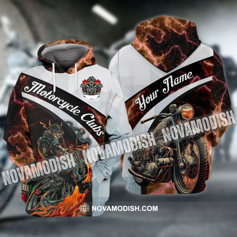 Man Shirt - Custom Name Biker Gang T-Shirt - Motorcycle Club - Skull Shirt T-shirt