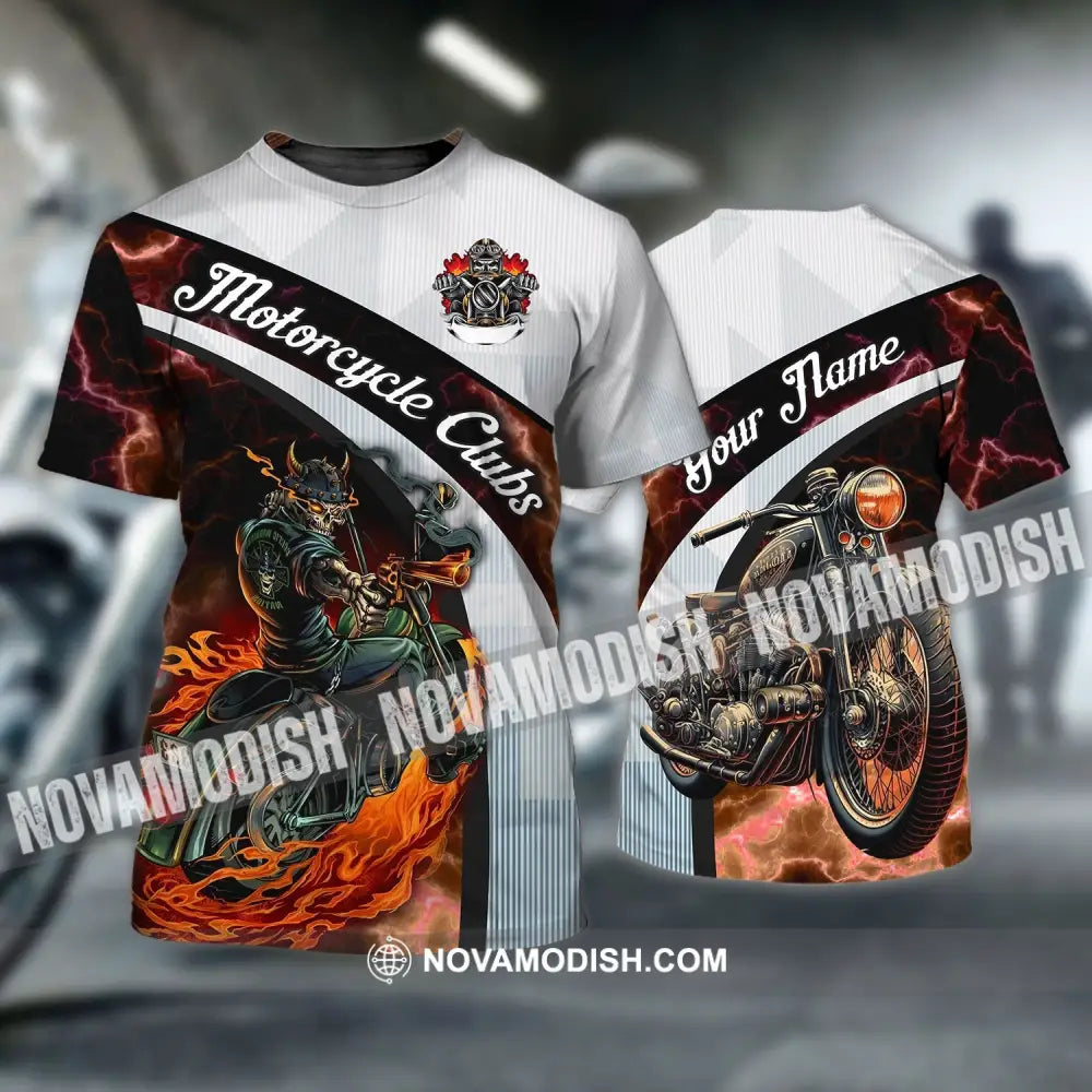 Man Shirt - Custom Name Biker Gang T-Shirt - Motorcycle Club - Skull Shirt T-shirt