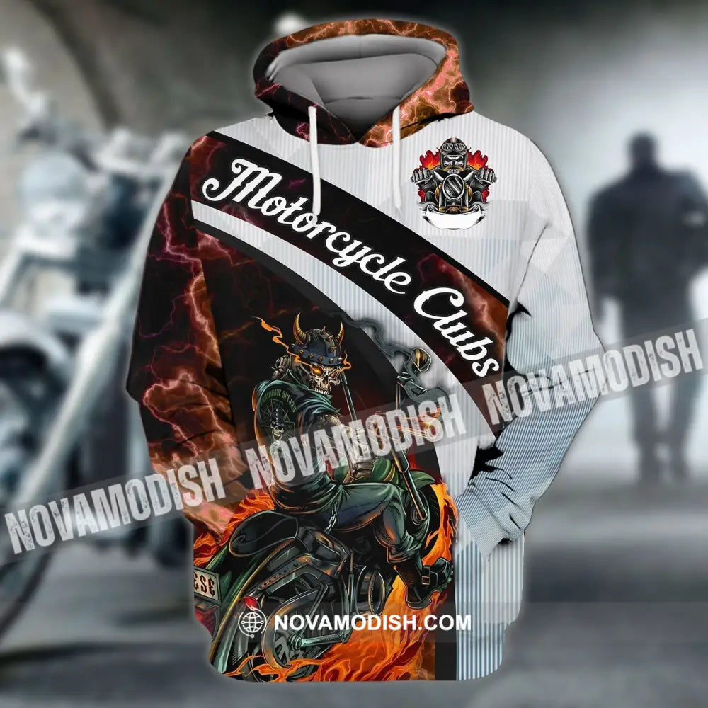 Man Shirt - Custom Name Biker Gang T-Shirt - Motorcycle Club - Skull Shirt Hoodie / S T-shirt