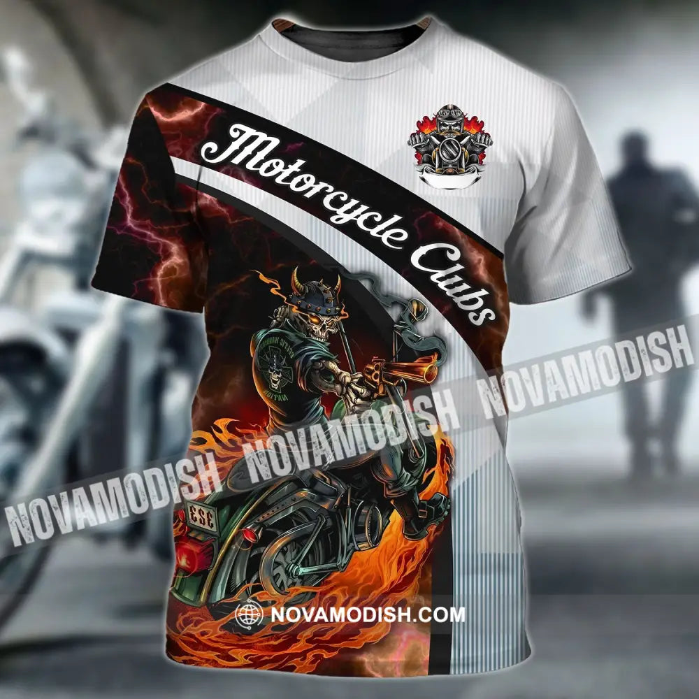 Man Shirt - Custom Name Biker Gang T-Shirt - Motorcycle Club - Skull Shirt T-Shirt / S T-shirt