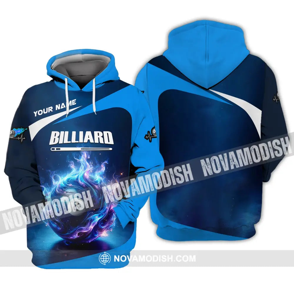 Man Shirt Custom Name Billiards All Star For Players Hoodie / S T-Shirt