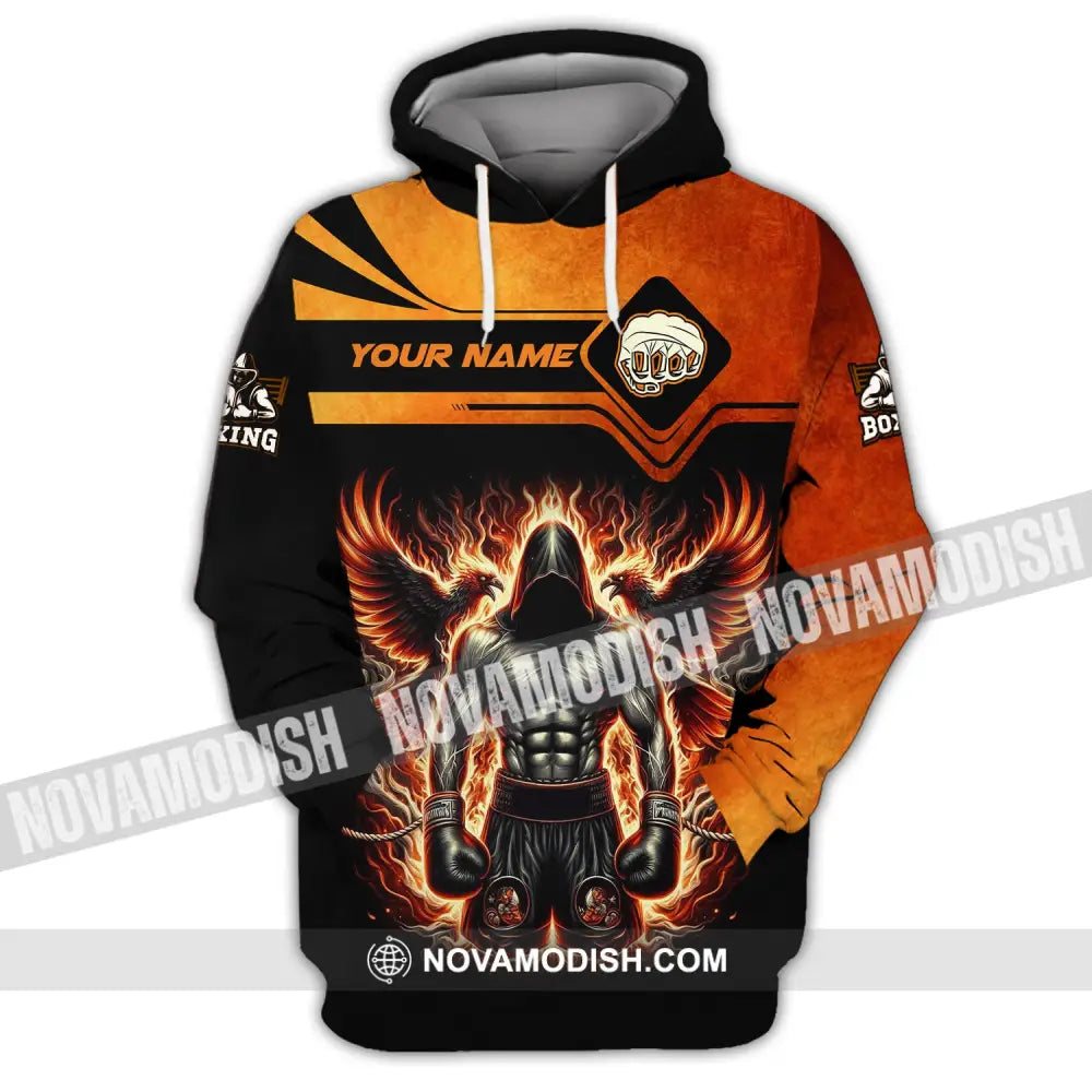 Man Shirt Custom Name Boxing Gift For Lover Hoodie / S T-Shirt