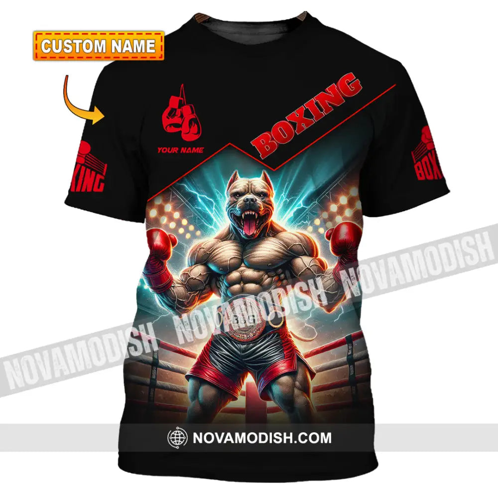 Man Shirt Custom Name Boxing Hoodie Polo Long Sleeve Gift For Lovers T-Shirt