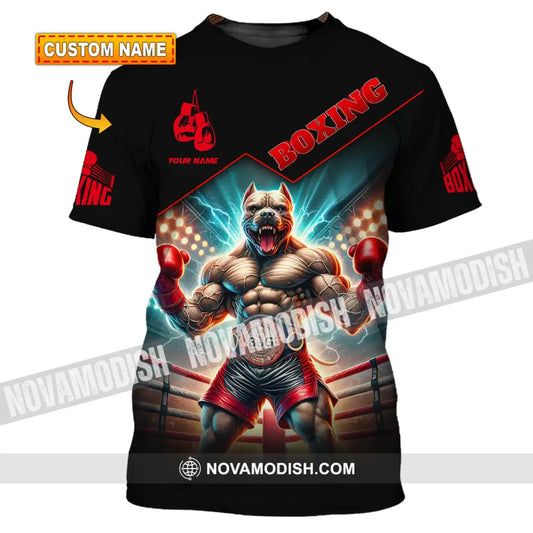 Man Shirt Custom Name Boxing Hoodie Polo Long Sleeve Gift For Lovers T-Shirt