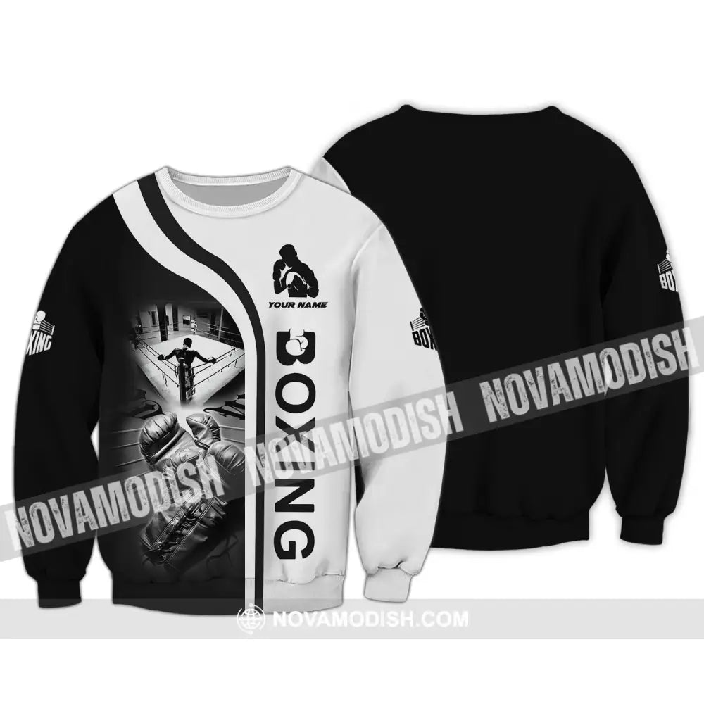 Man Shirt - Custom Name Shirt - Boxing Lover Shirt Long Sleeve / S T-shirt
