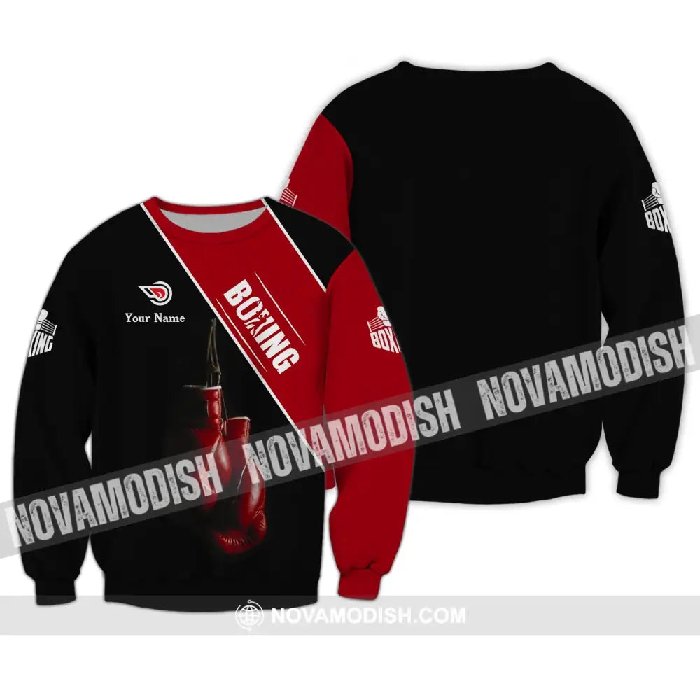 Man Shirt - Custom Name Shirt - Boxing Lover Shirt Long Sleeve / S T-shirt