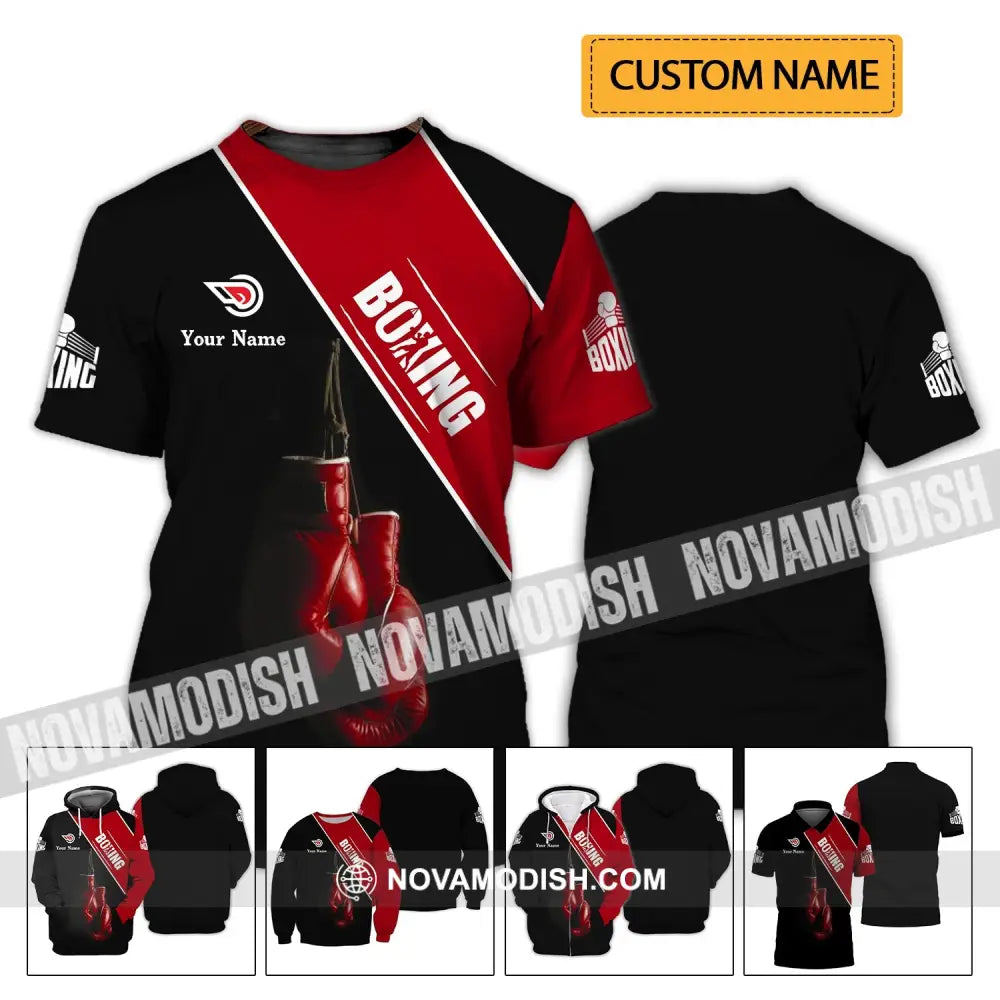 Man Shirt - Custom Name Shirt - Boxing Lover Shirt T-shirt