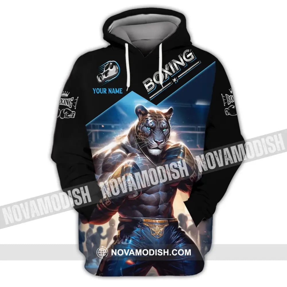 Man Shirt Custom Name Boxing Shirt Boxing Polo Long Sleeve Boxing Gift Hoodie / S T-shirt