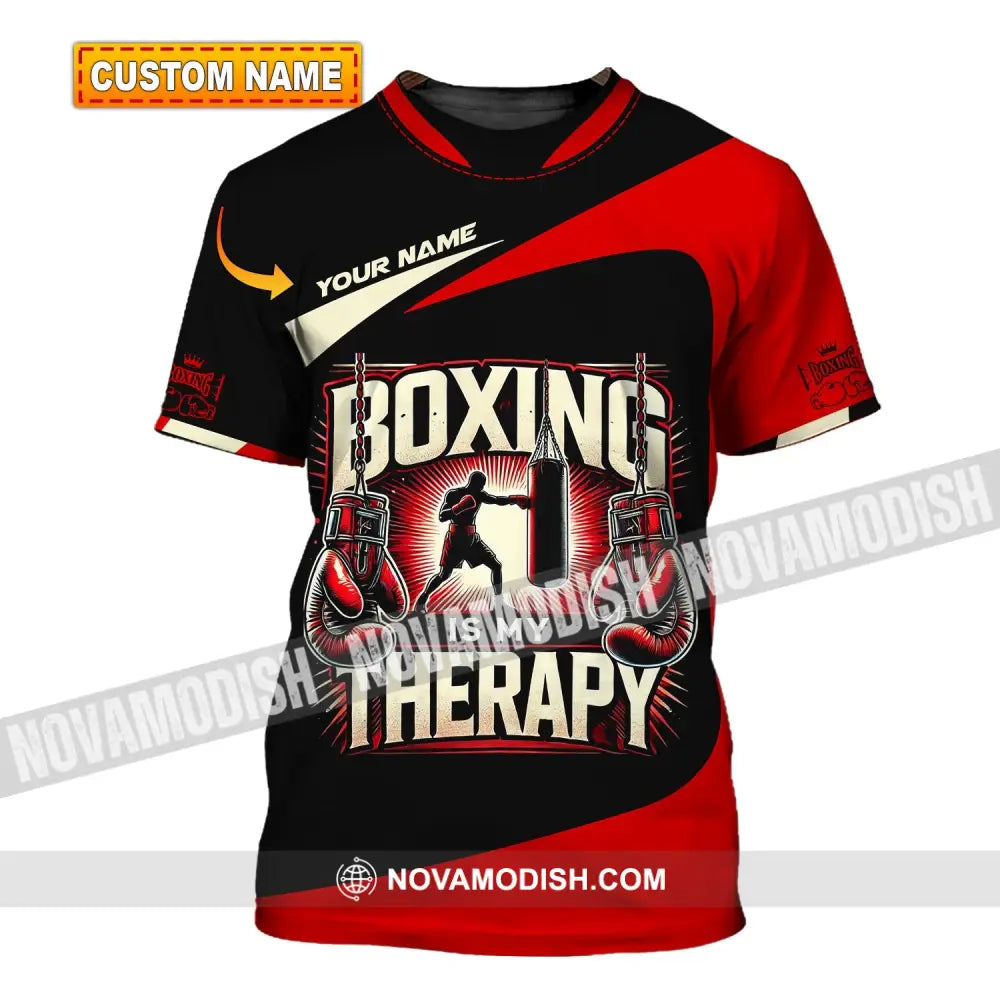 Man Shirt Custom Name Boxing T-Shirt For Club Gift Lovers T-Shirt