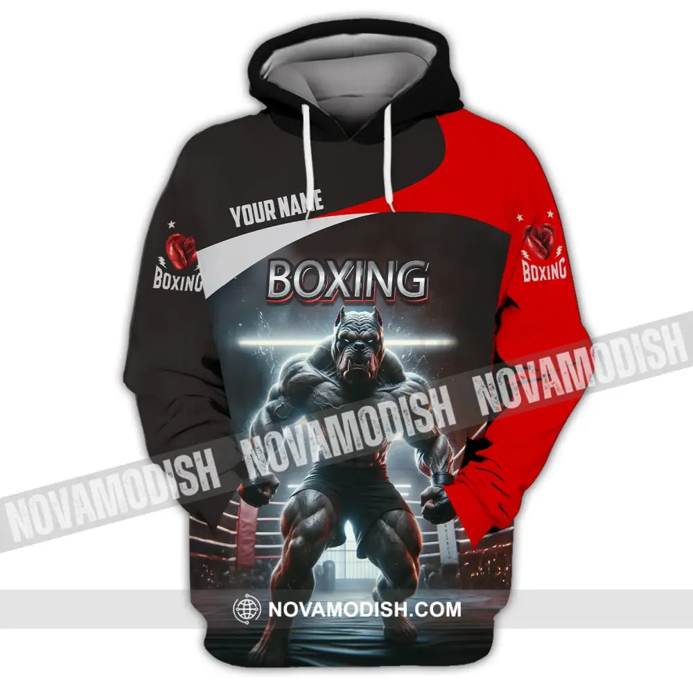 Man Shirt Custom Name Boxing T-Shirt For Club Gift Lovers Hoodie / S T-Shirt