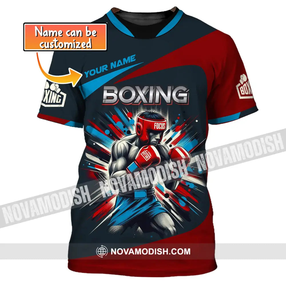 Man Shirt Custom Name Boxing T-Shirt Gift For Lover