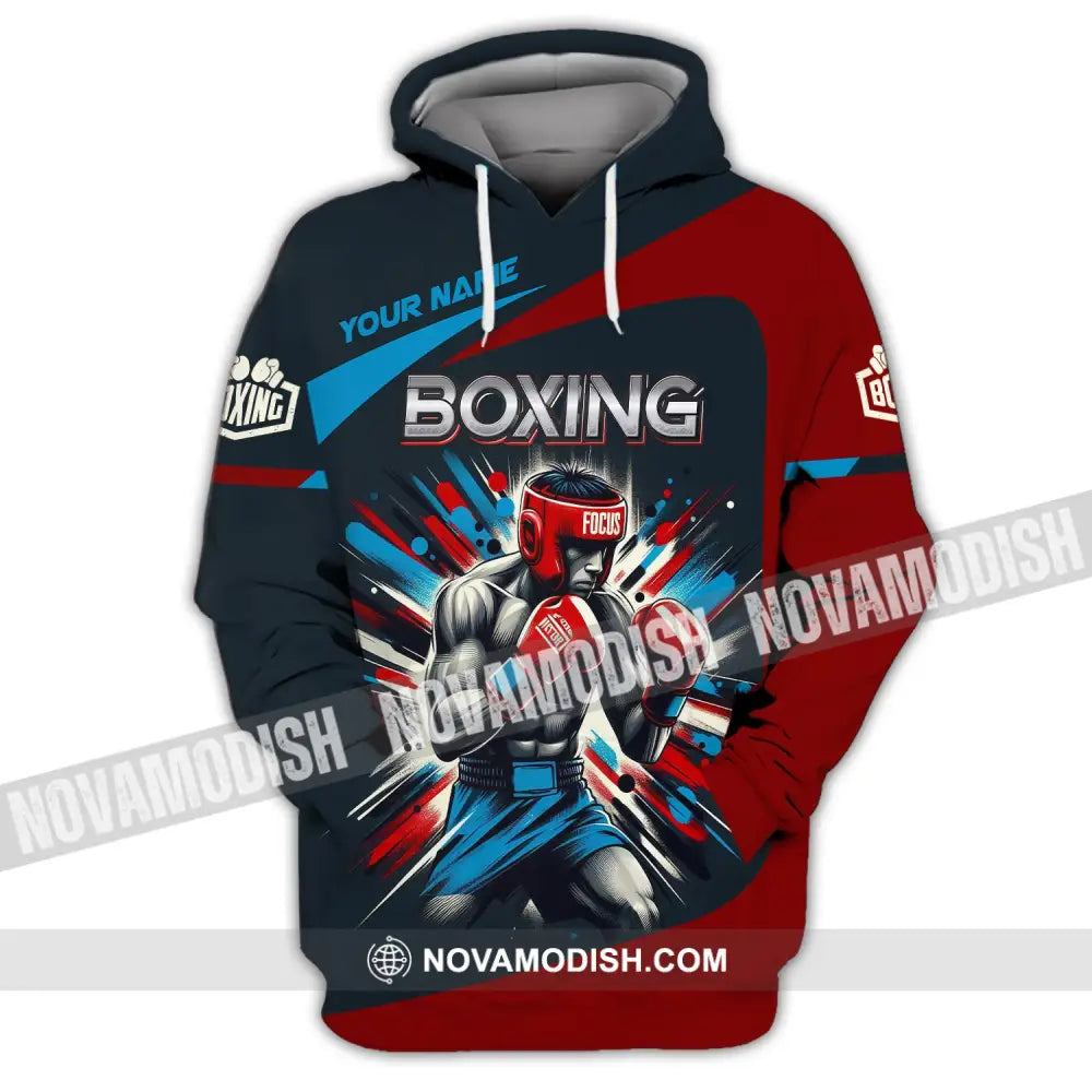Man Shirt Custom Name Boxing T-Shirt Gift For Lover Hoodie / S