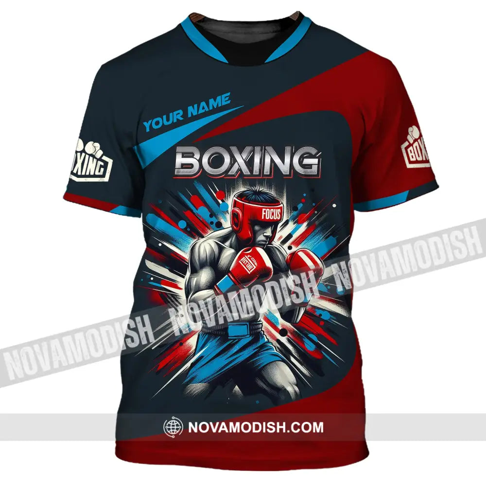 Man Shirt Custom Name Boxing T-Shirt Gift For Lover / S