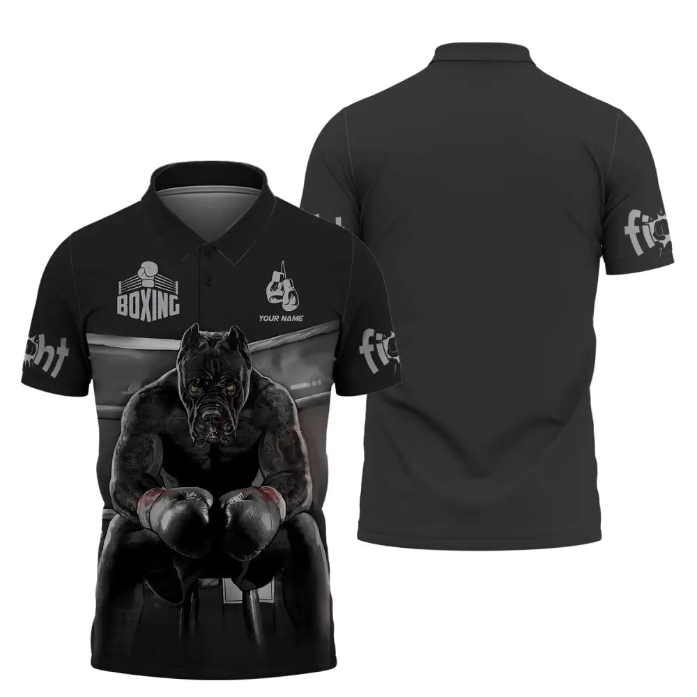 Man Shirt Custom Name Boxing T-Shirt Hoodie Polo Gift For Lover / S