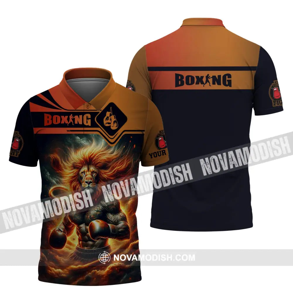 Man Shirt Custom Name Boxing T-Shirt Hoodie Polo Gift For Lover / S