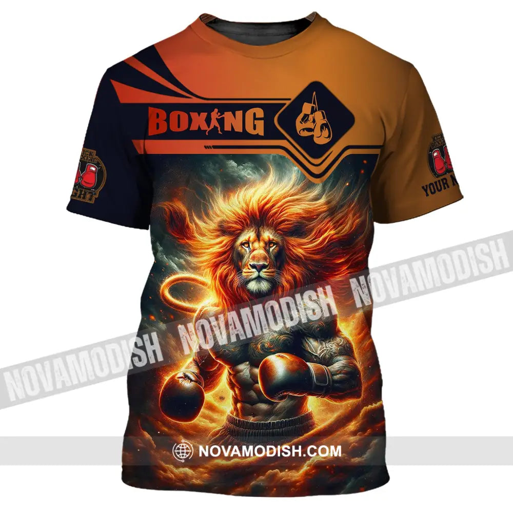 Man Shirt Custom Name Boxing T-Shirt Hoodie Polo Gift For Lover / S