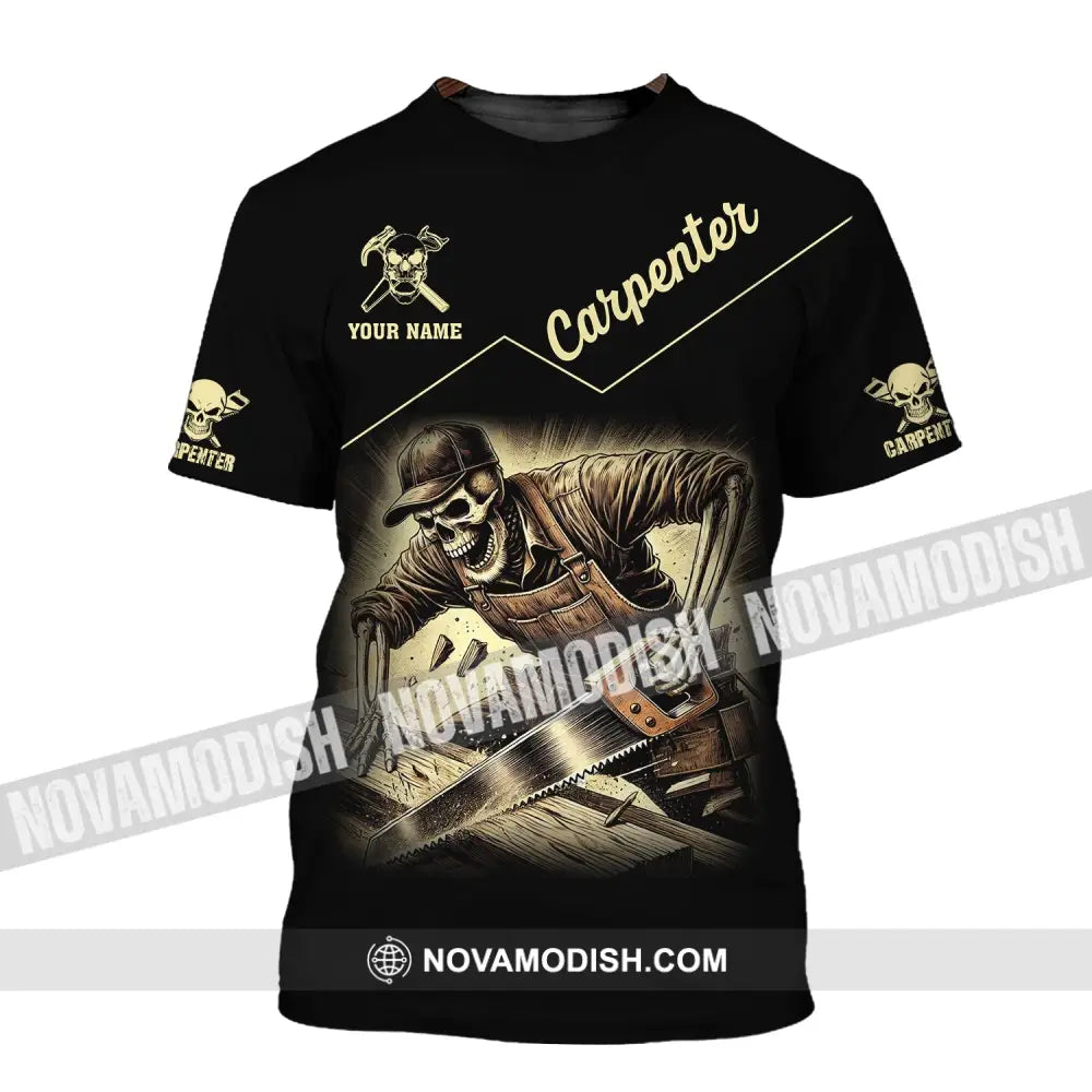 Man Shirt Custom Name Carpenter Hoodie Polo Long Sleeve T-Shirt / S T-Shirt