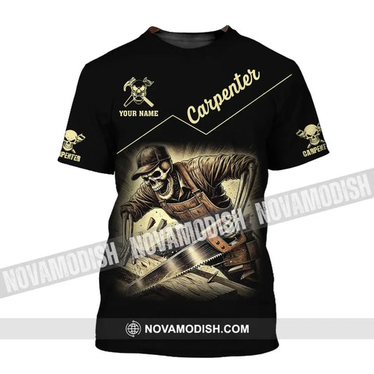 Man Shirt Custom Name Carpenter Hoodie Polo Long Sleeve T-Shirt / S T-Shirt