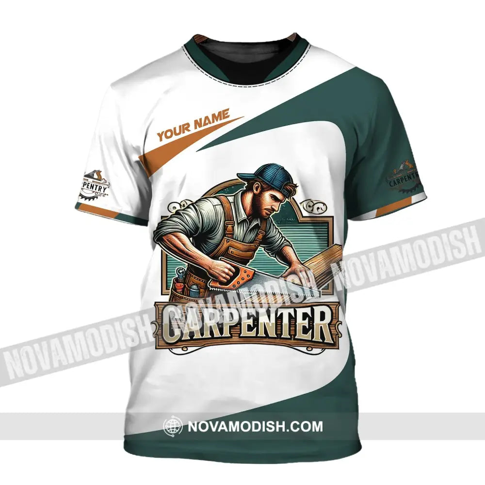 Man Shirt Custom Name Carpenter Hoodie Polo Long Sleeve T-Shirt / S T-Shirt