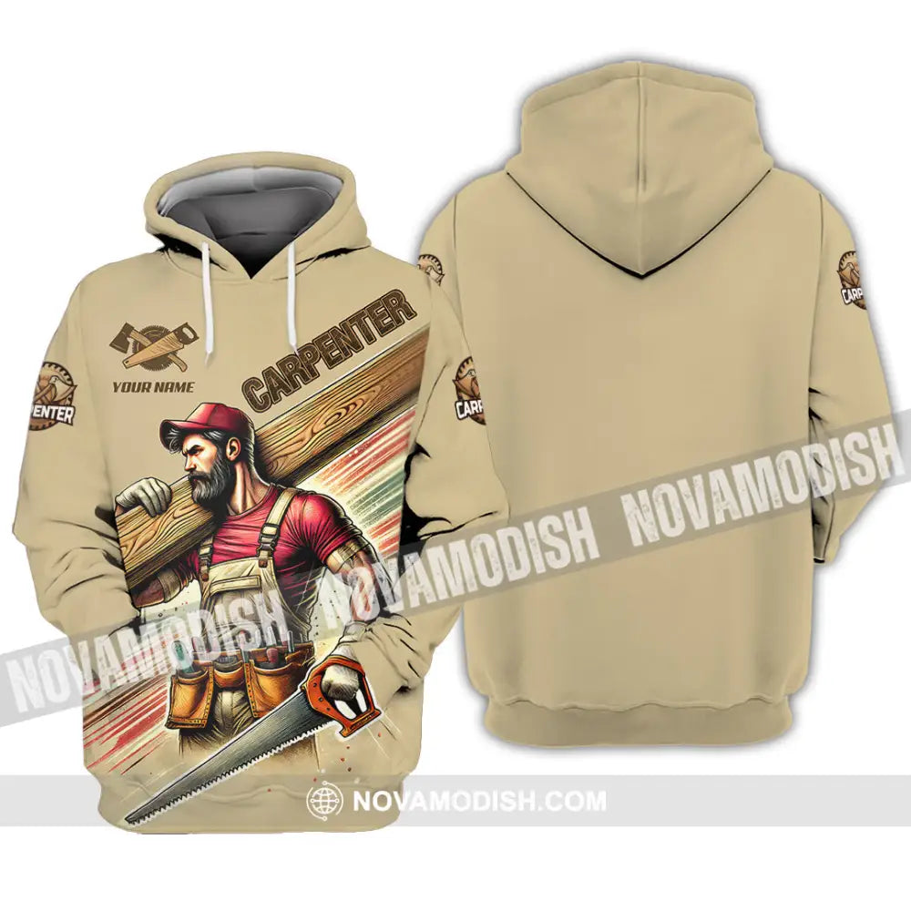 Man Shirt Custom Name Carpenter Polo Long Sleeve Gift For Hoodie / S T-Shirt