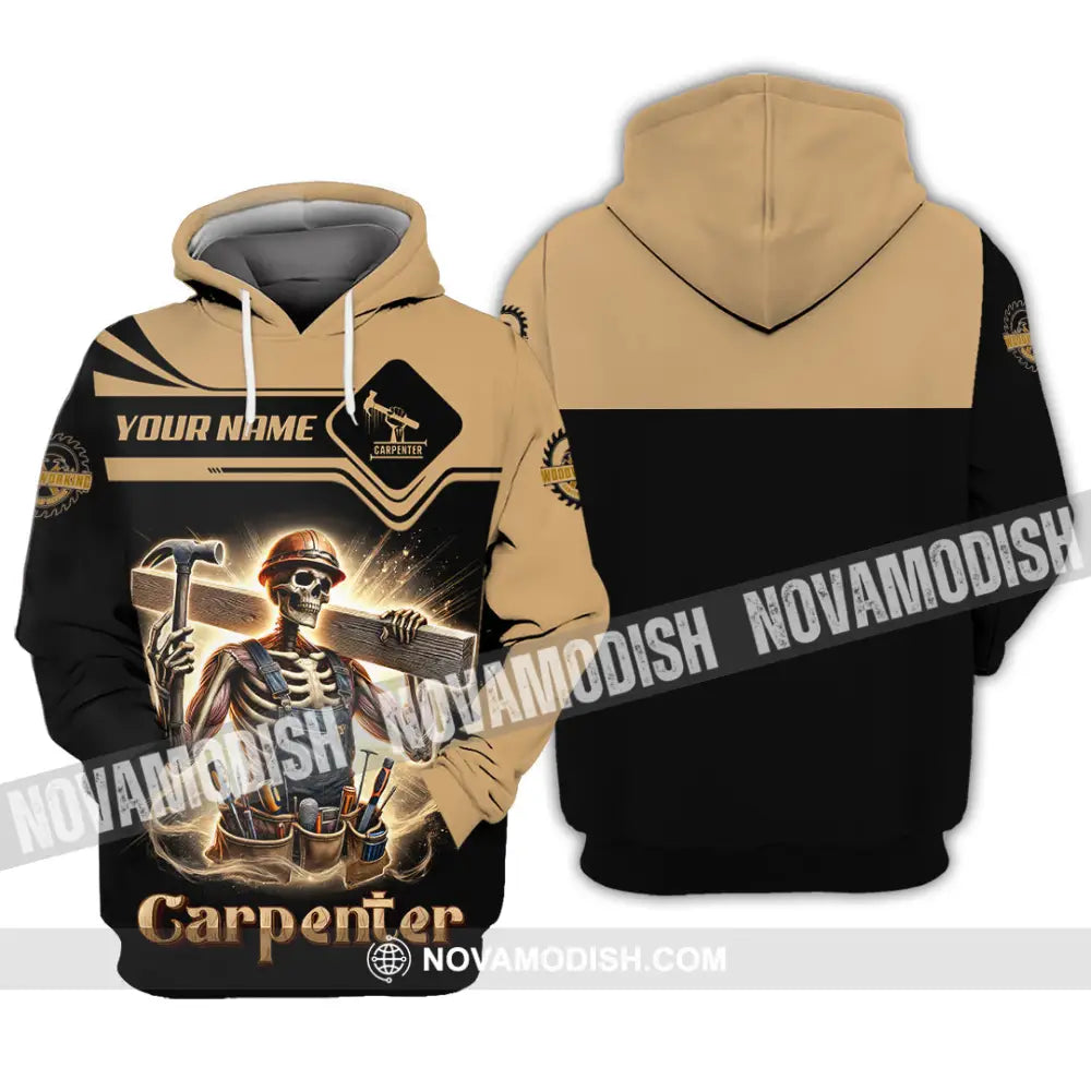 Man Shirt Custom Name Carpenter Polo Long Sleeve Gift For Hoodie / S T-Shirt