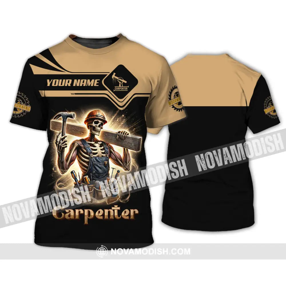 Man Shirt Custom Name Carpenter Polo Long Sleeve Gift For T-Shirt / S T-Shirt
