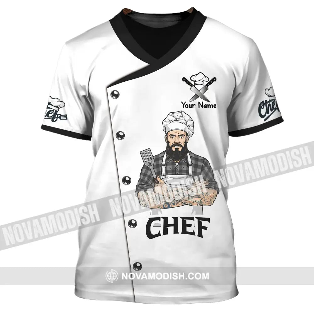 Man Shirt Custom Name Chef T-Shirt Apparel T-Shirt / S