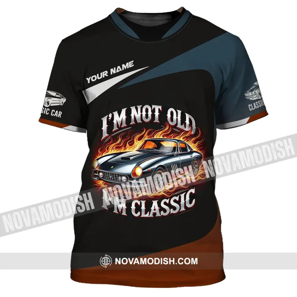 Man Shirt Custom Name Classic Car Lover T-Shirt / S T-Shirt