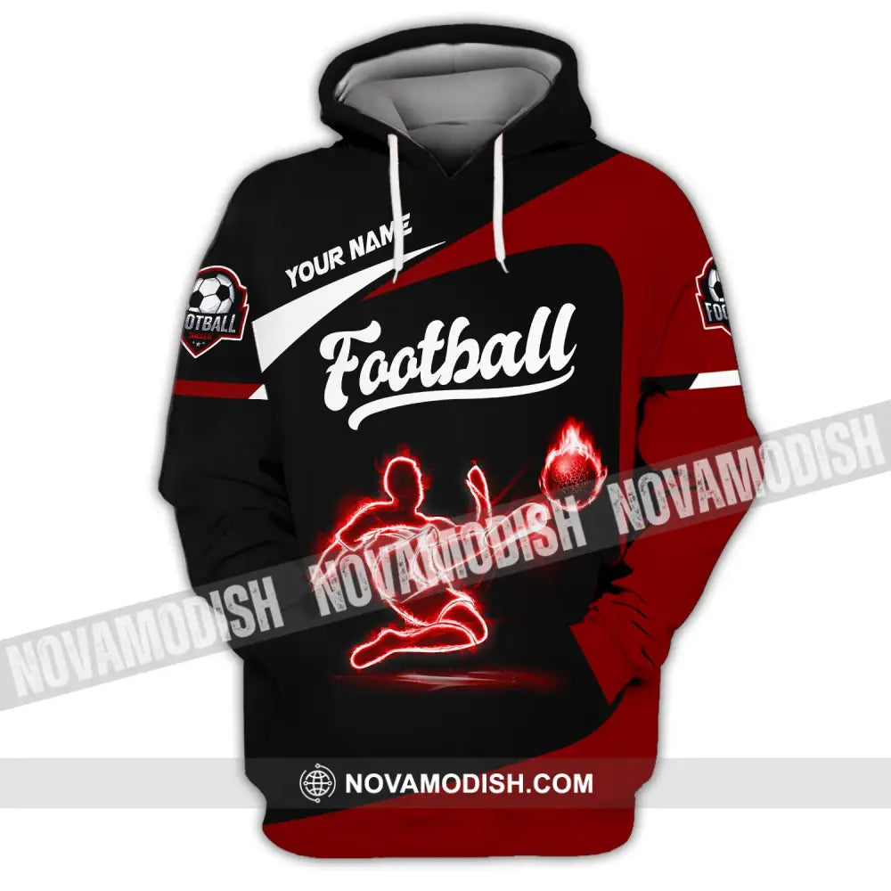 Man Shirt Custom Name Football Soccer T-Shirt Gift For Lover Hoodie / S