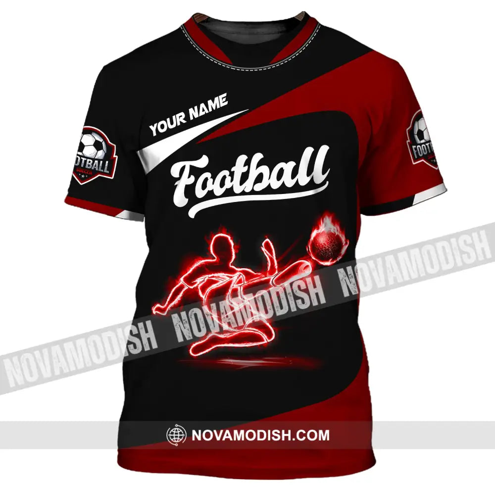 Man Shirt Custom Name Football Soccer T-Shirt Gift For Lover / S