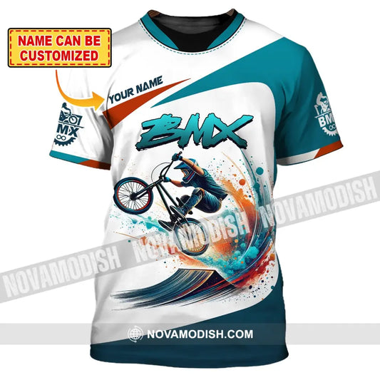 Man Shirt Custom Name For Mountain Bike Lover Polo Long Sleeve Gift T-Shirt