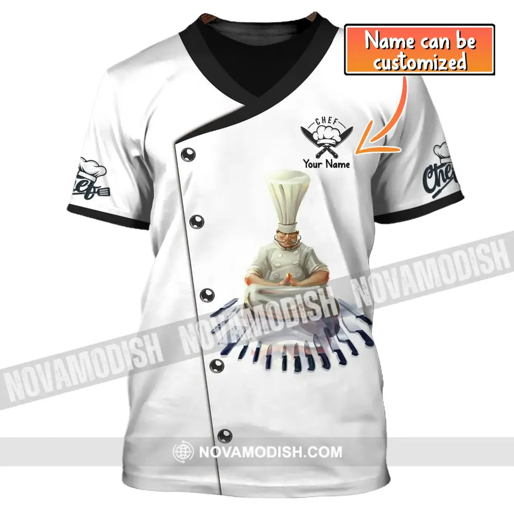 Man Shirt Custom Name For Chef T-Shirt Apparel T-Shirt