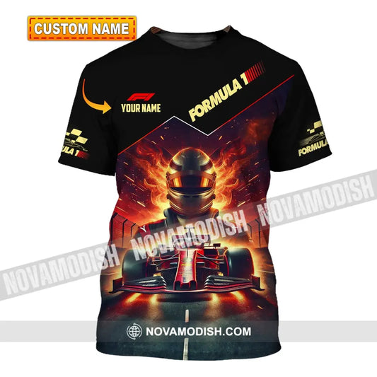 Man Shirt Custom Name Formula One F1 T-Shirt Hoodie Long Sleeve T-Shirt