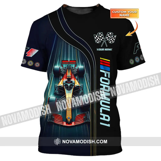 Man Shirt Custom Name Formula One F1 T-Shirt Hoodie Long Sleeve