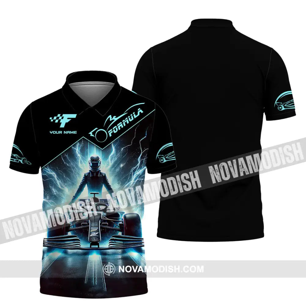 Man Shirt Custom Name Formula One F1 T-Shirt Hoodie Long Sleeve Polo / S T-Shirt